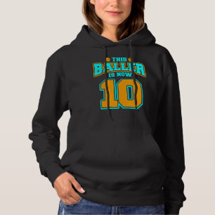 10. Geburtstag für Boy Basketball 10 Jahre altes K Hoodie