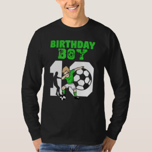 10. Geburtstag Fußball 10-jähriges Fußball-Fußball T-Shirt
