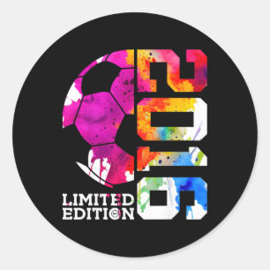 10. Geburtstag Fußball Limited Edition 2016  Runder Aufkleber