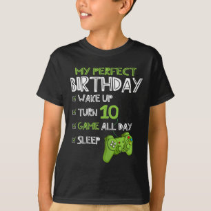 10. Geburtstag Gaming 10 Jahre alt Perfect Gamer G T-Shirt