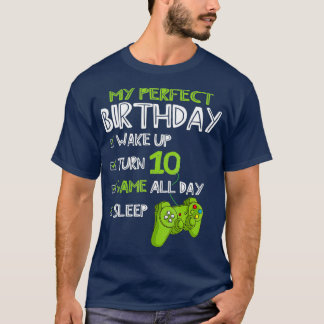 10. Geburtstag Gaming 10 Jahre alt Perfect Gamer T-Shirt