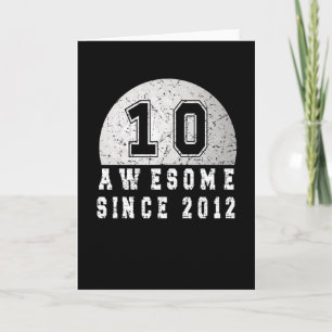 10. Geburtstag Geboren im Jahr 2012 Golfer Boy 10 Karte