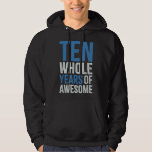 10. Geburtstag Geschenk Junge Alter 10 Zehn Jahre  Hoodie