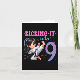 10. Geburtstag Girl-martial Arts Party Karate Taek Karte