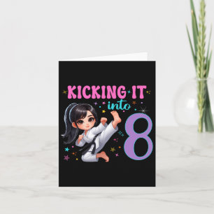 10. Geburtstag Girl-martial Arts Party Karate Taek Karte