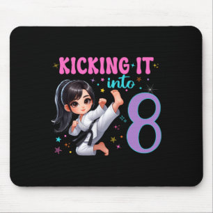 10. Geburtstag Girl-martial Arts Party Karate Taek Mousepad