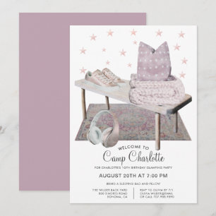 10. Geburtstag Glamping Party unter den Sternen Einladung
