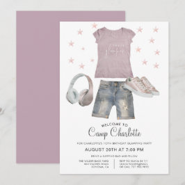 10. Geburtstag Glamping Party unter den Sternen In Einladung