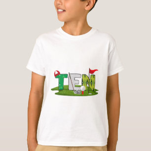 10. Geburtstag Golf Thema 10 Jahre alte Kinder Spo T-Shirt