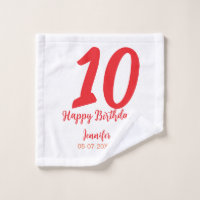 10. Geburtstag Hinzufügen Name Datum Jahr rote Vor