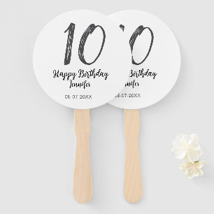 10. Geburtstag hinzufügen Name Datum Jahr schwarze Fächer