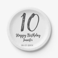 10. Geburtstag hinzufügen Name Datum Jahr schwarze