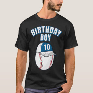 10. Geburtstag Junge 10 Jahre alter Baseball Playe T-Shirt