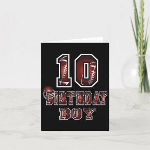 10. Geburtstag Junge 10 Jahre alter Fußball über i Karte