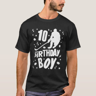 10. Geburtstag Junge Eishockey Kinder 10 Jahre alt T-Shirt