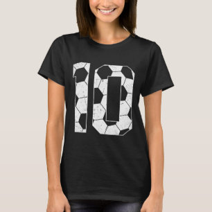 10. Geburtstag Junge Fußballspieler Fußll 10 Jahre T-Shirt