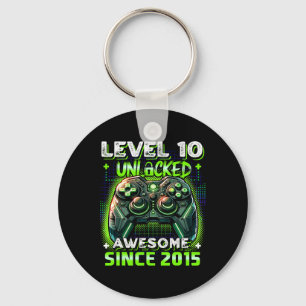 10. Geburtstag Junge Level 10 Gamer 10 Jahre Video Schlüsselanhänger