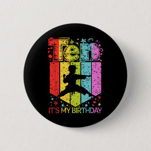 10. Geburtstag Junge Mädchen 10 Jahre Alte Karate Button