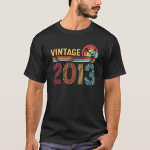 10. Geburtstag Junge Mädchen Vintage 2013 10 Jahre T-Shirt
