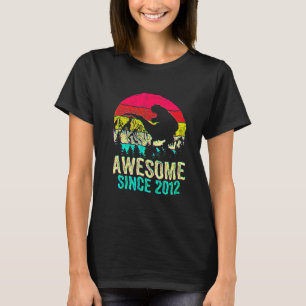 10. Geburtstag Junge Phantastisch seit 2012 Dinosa T-Shirt