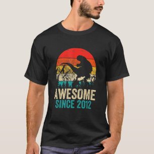 10. Geburtstag Junge Phantastisch seit 2012 Dinosa T-Shirt