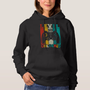 10. Geburtstag Junge Stufe 10 Entsperrt 10 Jahre a Hoodie