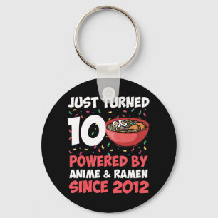 10. Geburtstag Kawaii Anime Ramen 10 Jahre Altes M Schlüsselanhänger