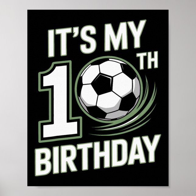 10. Geburtstag Kick Off Fußballjahr  Poster (Vorne)
