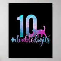 10. Geburtstag Mädchen Doppelziffern Mädchen 10 Ga