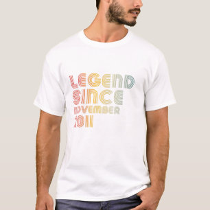 10. Geburtstag Männer Vintag Legende seit 20. Nov T-Shirt