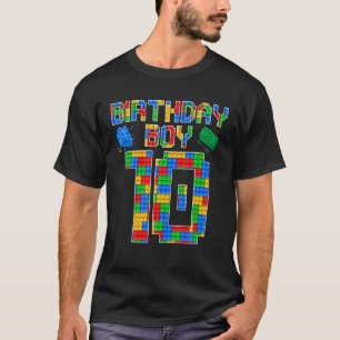 10. Geburtstag Master Builder 10 Jahre alt Block B T-Shirt