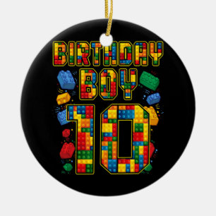 10. Geburtstag Master Builder 10 Jahre alte Block Keramik Ornament