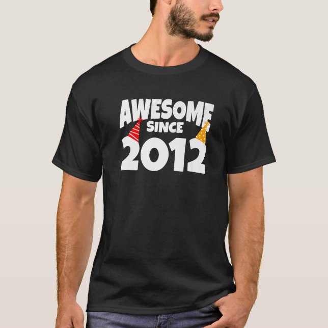 10. Geburtstag Phantastisch seit 2012 T-Shirt (Vorderseite)