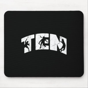 10. Geburtstag Retro Badminton 10 Jahre alter Jung Mousepad