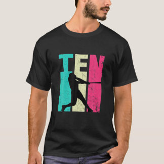 10. Geburtstag Retro Baseball Liebhaber 10 Jahre a T-Shirt