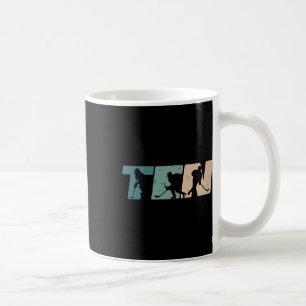 10. Geburtstag Retro Eishockey 10 Jahre alter Jung Kaffeetasse