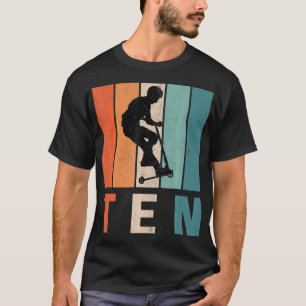10. Geburtstag Retro Geschenk Stunt Scooter Jungs T-Shirt