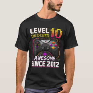 10. Geburtstag s für Jungen Stufe 10 unverschlosse T-Shirt