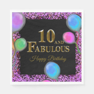 10. Geburtstag Serviette