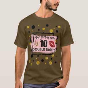 10. Geburtstag Shirt dieses Mädchen ist jetzt 10 D