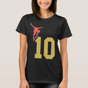 10. Geburtstag Skateboard Liebhaber Skater 10 Jahr T-Shirt