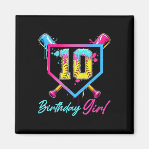 10. Geburtstag Softll Eis Drip 10 Jahre alte Bd Magnet