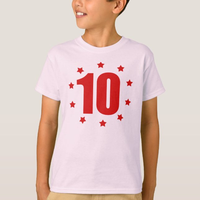 10. GEBURTSTAG T-Shirt (Vorderseite)
