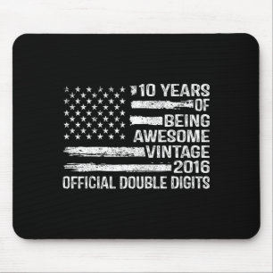 10. Geburtstag zweistellig 10. Geburtstag Mousepad