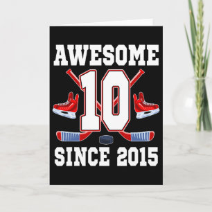 10. Geburtstags-Eishockey-Thema Awesome Sinc Karte