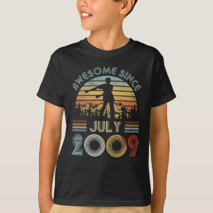 10. Geburtstags-Jungen-Glasschlacke im Juli 2009 T-Shirt