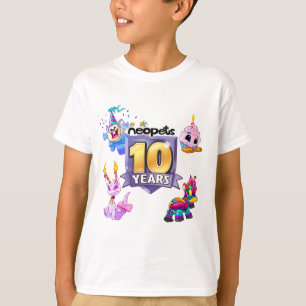 10. Geburtstags-Logo T-Shirt