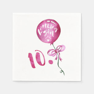 10. Geburtstags-Mädchen, Serviette