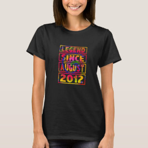 10. Geburtstags-Tie-Dye-Dekoration Legende seit Au T-Shirt