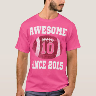 10. Geburtstagsfußball-Spieler 10 Jahre alter Spor T-Shirt